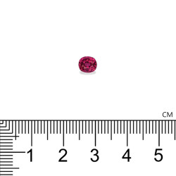 Rubelliet kussen geslepen Fuscia Roze 0,93 karaat