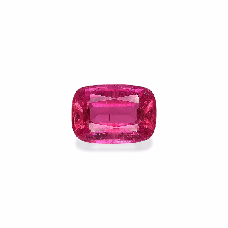 Rubelliet kussen gesneden Fuchsia Roze 2,44 karaat