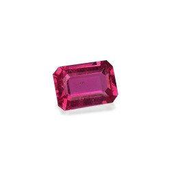 Rechthoekig geslepen Rubelliet Fuscia Roze 1.05 karaat