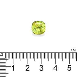 Sphene kussen geslepen Lime Groen 4.33 karaat