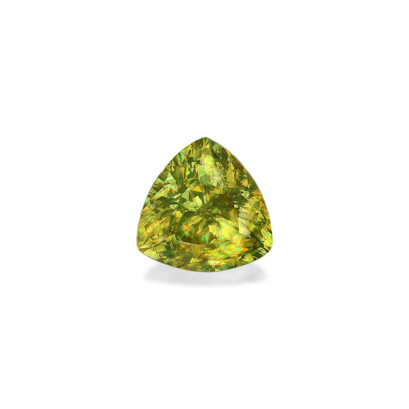 Sphene taille Trilliant Lime Green 2.75 carats