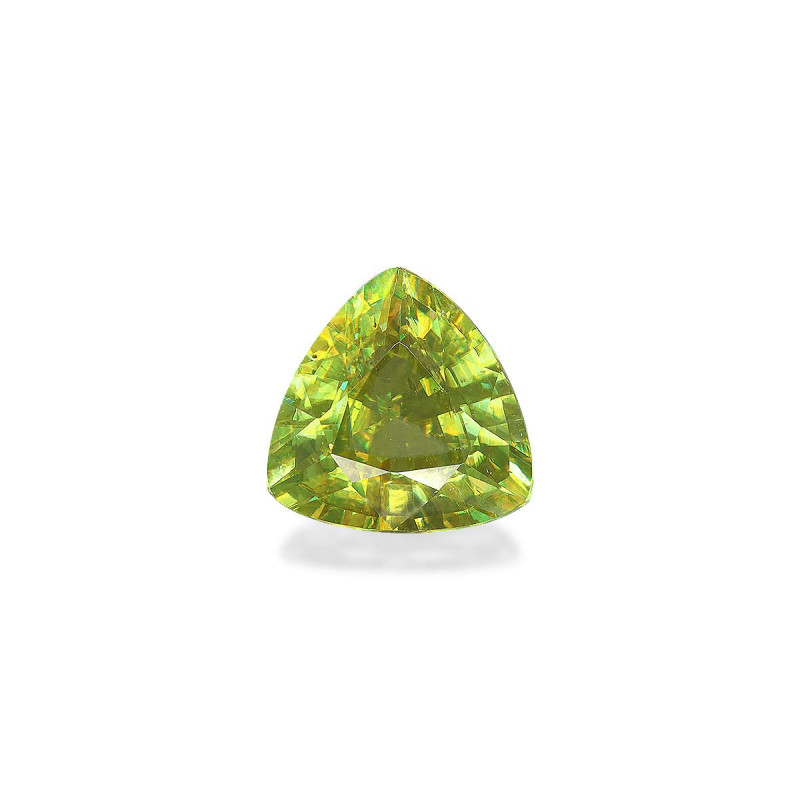 Sphene taille Trilliant Lime Green 3.38 carats