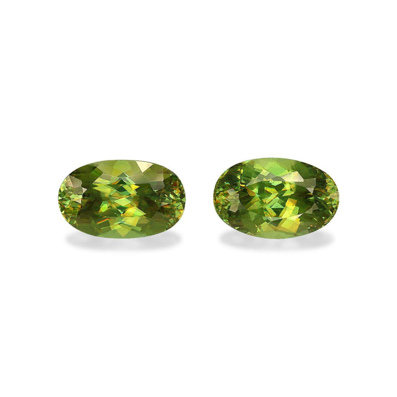 OVAL-cut Sphene Lime Green 5.81 carats