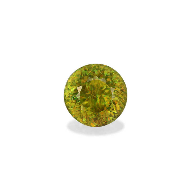 Sphene taille ROND Lime Green 3.60 carats