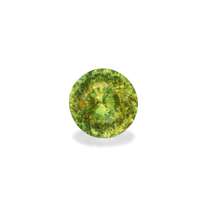 ROUND-cut Sphene Lime Green 3.23 carats