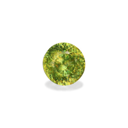 Esfena taille ROND Lime Green 3.23 carats