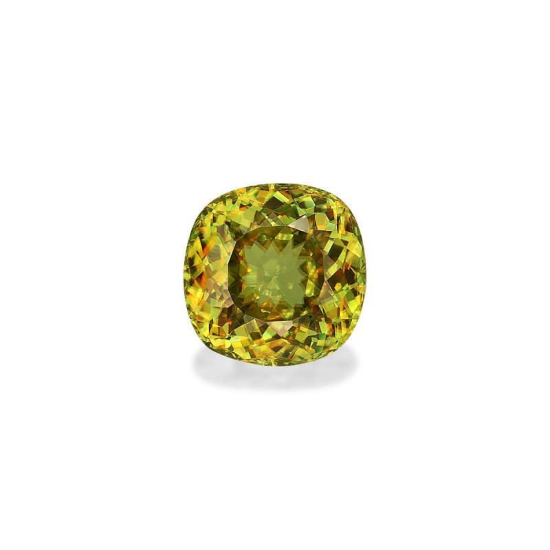 CUSHION-cut Sphene Lemon Yellow 3.12 carats