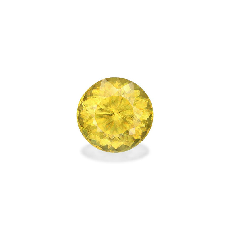 ROUND cut Sphene Yellow 3.21 carats