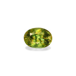 OVAL-cut Sphene Lime Green...