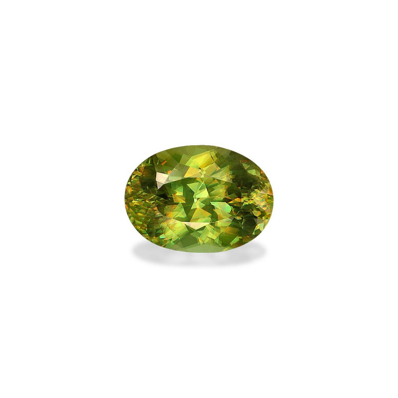 OVAL-cut Sphene Lime Green 3.06 carats