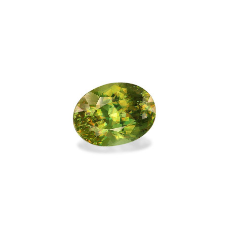 OVAL-cut Sphene Lime Green 3.06 carats