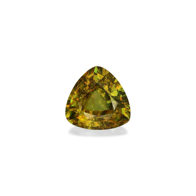 Sphene taille Trilliant Lime Green 3.72 carats