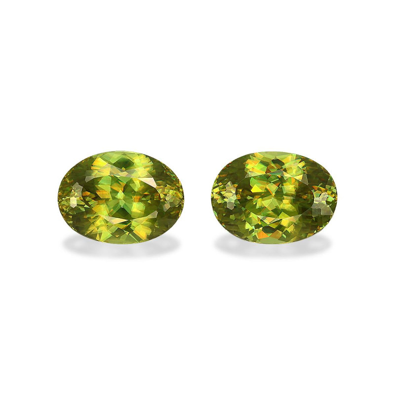 OVAL-cut Sphene Lime Green 5.94 carats