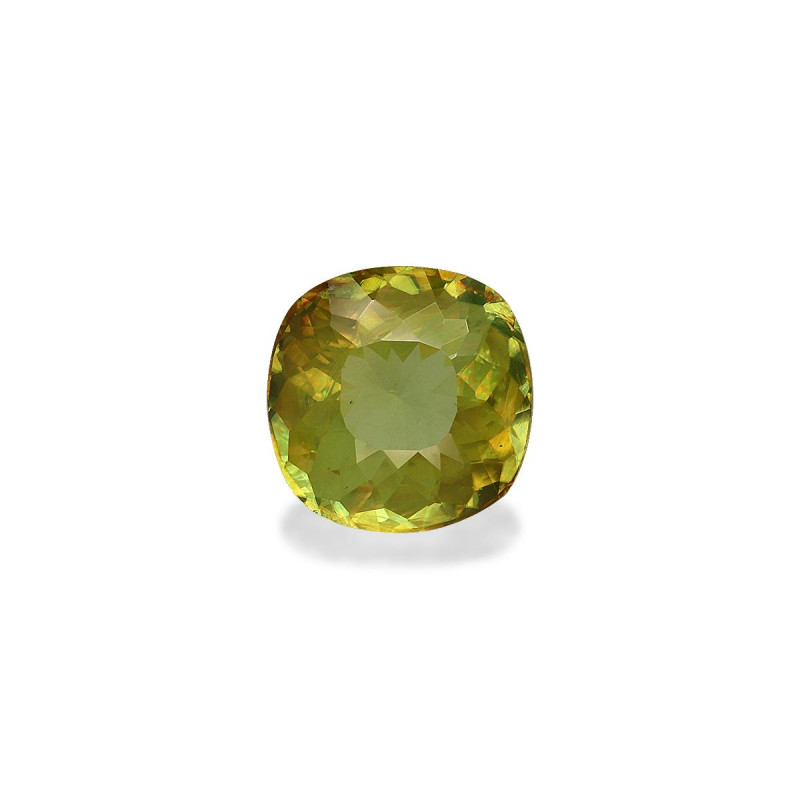 CUSHION-cut Sphene Lime Green 2.71 carats