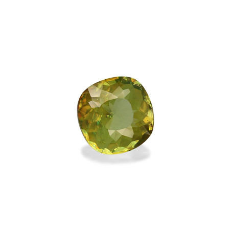 CUSHION-cut Sphene Lime Green 2.71 carats
