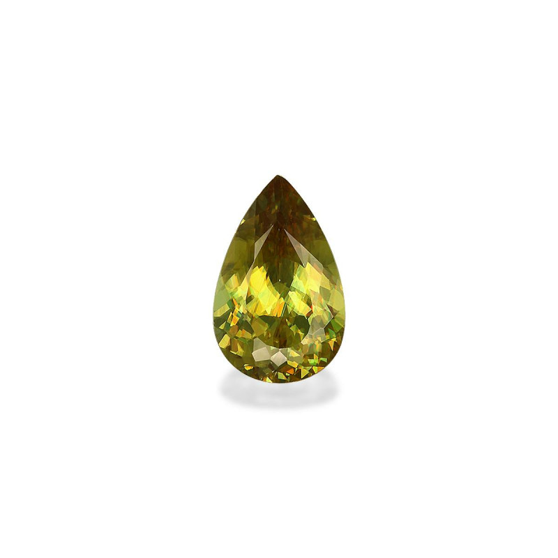 Sphene taille Poire Lime Green 2.42 carats