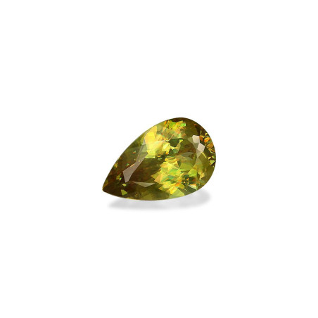 Pear-cut Sphene Lime Green 2.42 carats