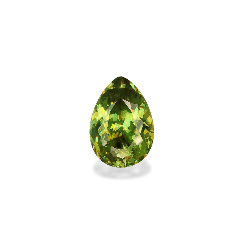 Sphene taille Poire Lime Green 3.77 carats