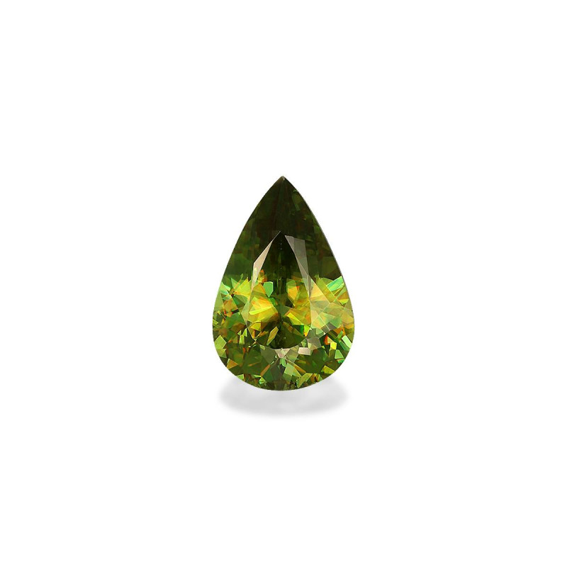 Sphene taille Poire Lime Green 2.51 carats