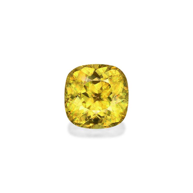 CUSHION-cut Sphene Yellow 3.64 carats