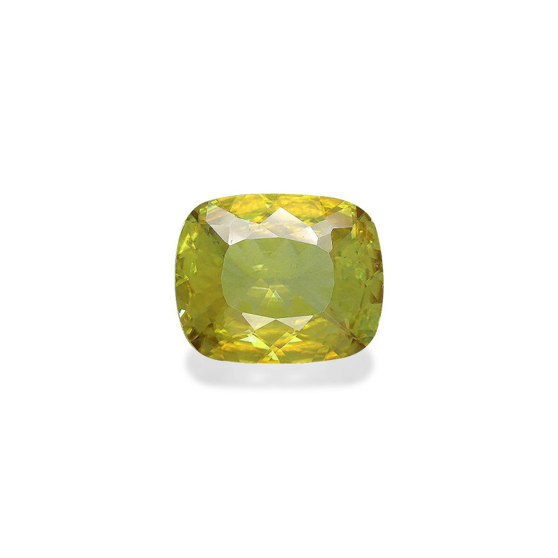 CUSHION-cut Sphene Yellow 3.74 carats