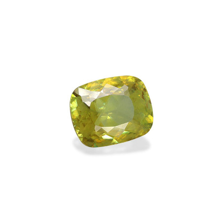 CUSHION-cut Sphene Yellow 3.74 carats