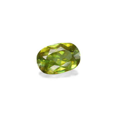 Esfena taille OVALE Lime Green 3.73 carats