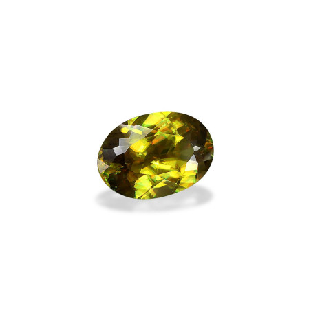 Esfena taille OVALE Lime Green 4.15 carats