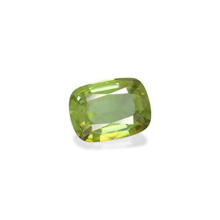 CUSHION-cut Sphene Lime Green 5.54 carats