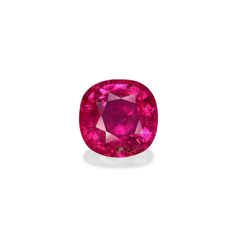 CUSHION-cut Rubellite Tourmaline Fuscia Pink 6.22 carats