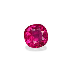 Rubelliet kussen geslepen Fuscia Roze 6.22 karaat