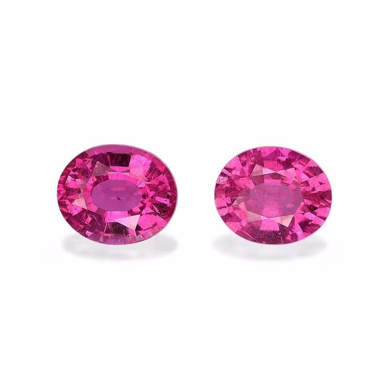 Ovale geslepen Rubelliet Bubblegum Roze 3,24 karaat