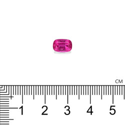 Rubelliet kussen geslepen Bubblegum Roze 1,98 karaat