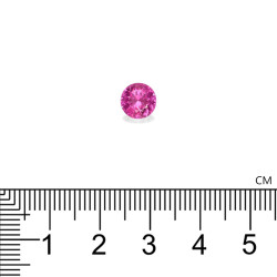 Rond geslepen Bubblegum Roze Rubelliet van 1,17 karaat
