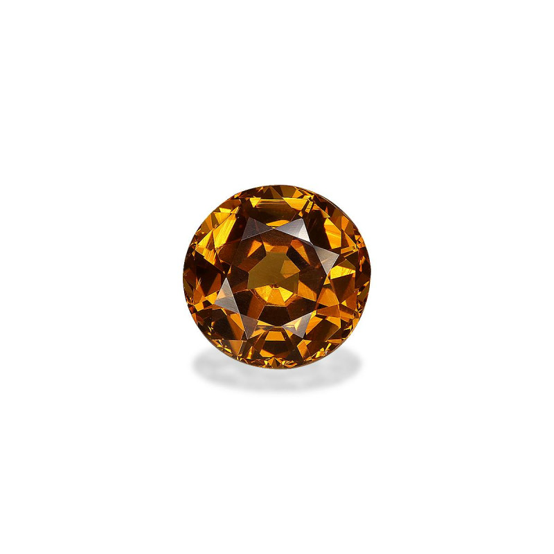 石榴石 taille 圆形 金黄色 3.54 carats