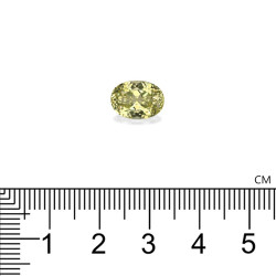 Ovale Lemon Yellow van groot formaat 3,71 karaat