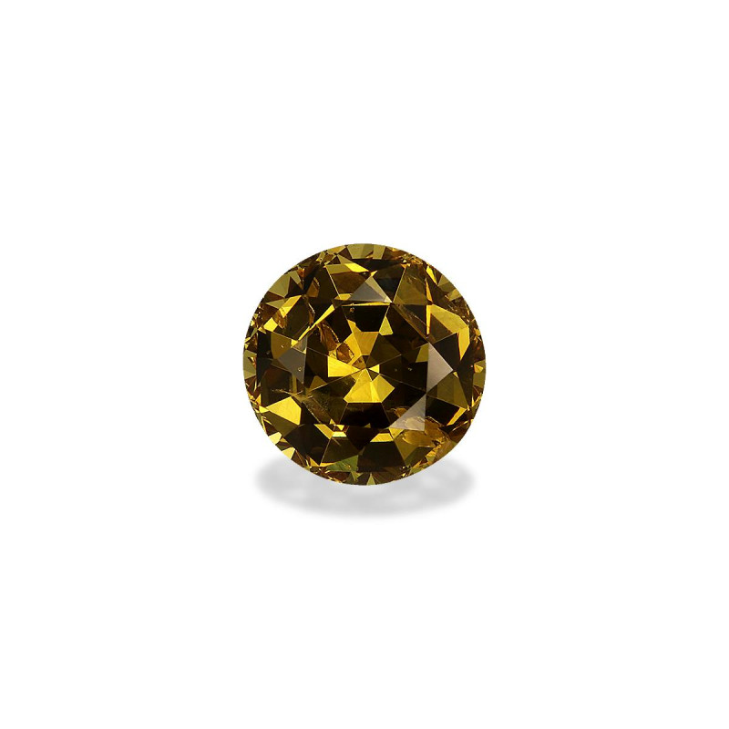 ROUND-cut Grossular Garnet Honey Yellow 3.49 carats