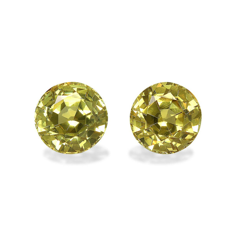 Grenat Grossulaire taille ROND Lemon Yellow 4.68 carats