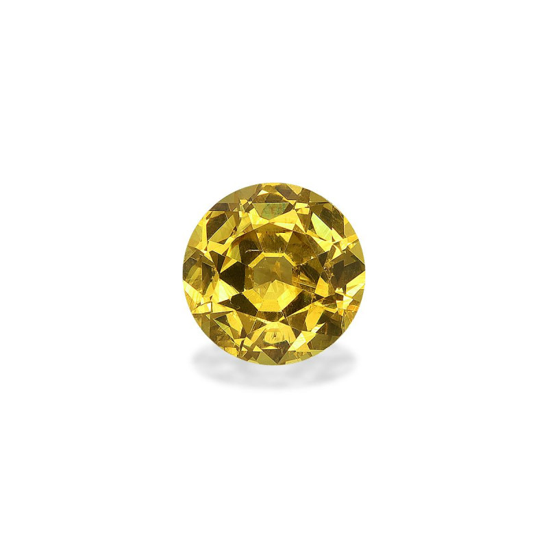 ROUND-cut Grossular Garnet Honey Yellow 1.91 carats