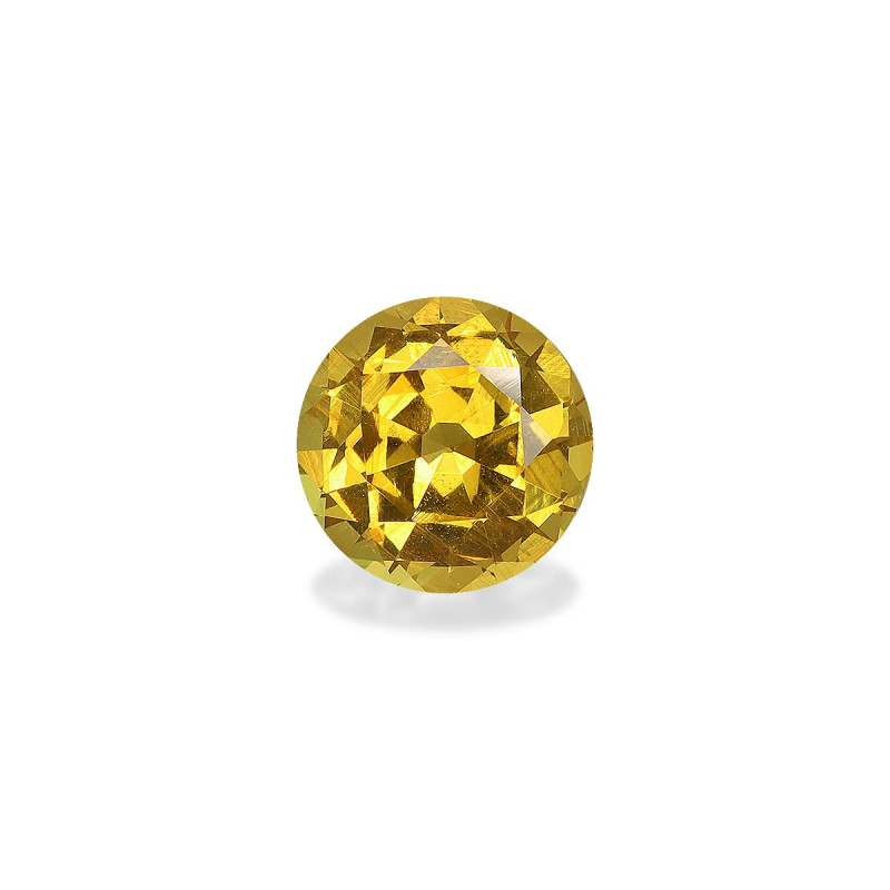 ROUND-cut Grossular Garnet Honey Yellow 1.41 carats