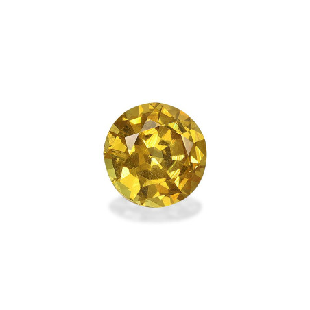 ROUND-cut Grossular Garnet Honey Yellow 1.41 carats