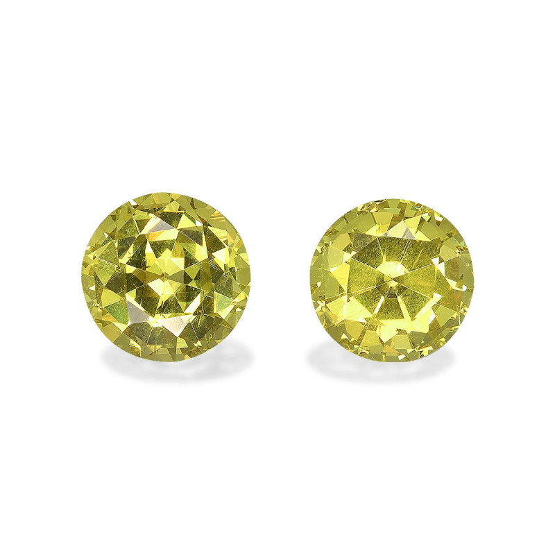 Grenat Grossulaire taille ROND Lemon Yellow 4.75 carats