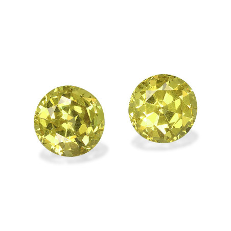 Granate Grosularia taille ROND Lemon Yellow 4.75 carats