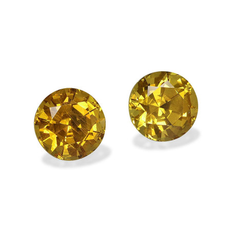 ROUND-cut Grossular Garnet Honey Yellow 4.85 carats