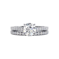 تحالف الألماس بجولة كاملة في الذهب عيار 18 أو البلاتين - مجموعة Ma vie