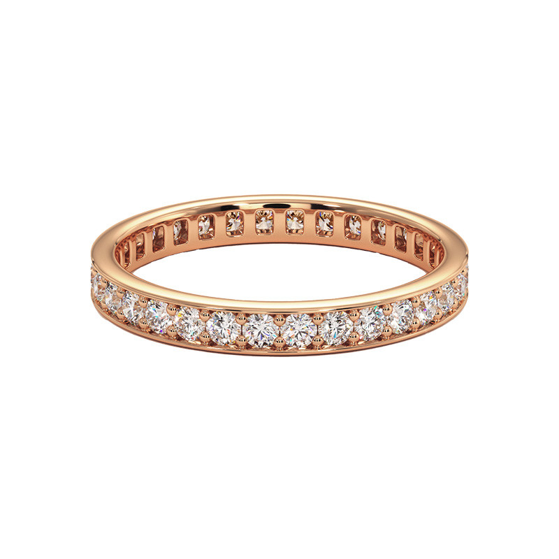 Mon Amour – Trauring mit Diamanten