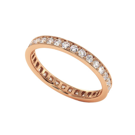Mon Amour – Trauring mit Diamanten