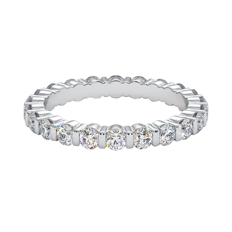 Reine Ehering Naturdiamanten Stegfassung 18K Gold | Celinni