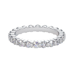 Reine Ehering Naturdiamanten Stegfassung 18K Gold | Celinni