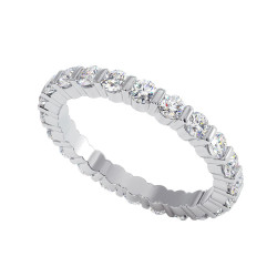 Reine Ehering Naturdiamanten Stegfassung 18K Gold | Celinni